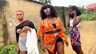 African lesbians luring a thot into sex