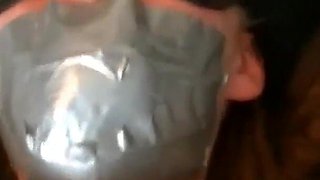 Skanky Catburglar Turned Into a Mouth Stuffed Bondage Slave (full)