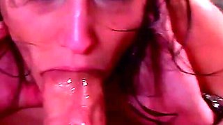 MILF Cherry Petite sloppy deepthroat hardcore blowjob