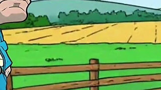Redneck's Wife. Cartoon. Animation