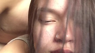 Fucked an 18 Year Old Beauty Behind the Garages and Then on the Bed