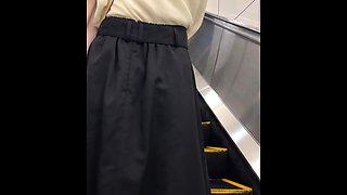 Amateur upskirt riding