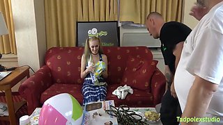 Luna Lips Gangbang, Pregnant Pussy Fucked By Many Horny Hung Cocks!