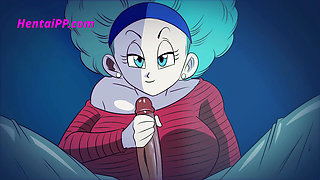Bulma From Dragon Ball Z Suck Cock With Passion ( Parody Anime )