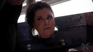 India Summer Blowjob & Creampie - Bondage MILF Takes Big Cock Hardcore