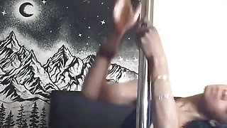 Check Out My First Practice Dance Ever on My New Pole