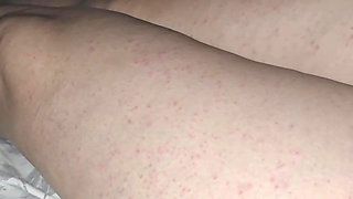 Step mom help step son dick with low erection cum in condom