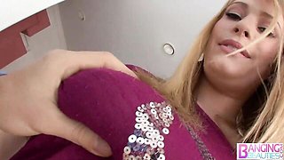 Watch divine Allie James and Elizabeth Bentley's porn