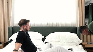 DILF seduces FTM twink after a massage