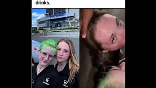 Amateur redhead handjob and a blowjob with a facial