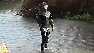 Extreme fetish latex play