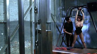 Hardcore BDSM fucking with tied up pornstar Romi Rain in HD