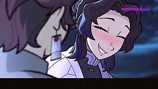 ''Total Concentration Breathing'' A Night of Passion on the Rooftop - Exclusive Hentai Parody, ENG Sub