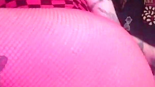 Sexy Emo Girl Ripoff Pink Fishnets