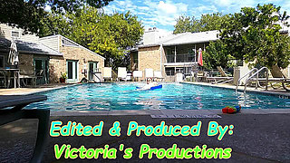 BBW Nurse Vicki Play Time in the Pool with Handsome Harry