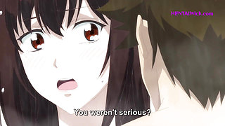 First Time in the Women's Bath: Hairy Pussy Touch in the Public Steam Room - Anime Hentai(ENG Sub)