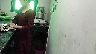 Desi Maid Fucked Hard by Boss in Kitchen - Rough Indian Sex with Kajolbabs