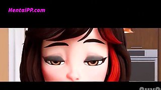 Busty MILF Takes Huge Anal & Urethra Play in Hot Anime Hentai 3D