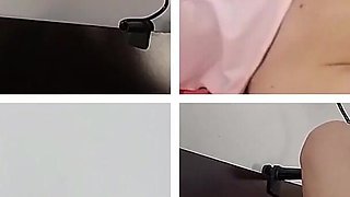 Amateur Fingers Pussy Orgasm with Moans. Brunette Hairy Pussy, Big Tits, Big Ass.