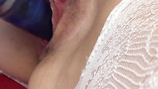 Petite Ginger Aurora Puts a Toy in Her Twat