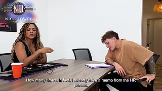 My Horny Boss Asks Me to Fuck Her to Keep My Job!
