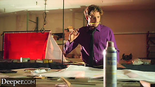 Deeper - Abigail Mac fucks her young employee in the bathroom