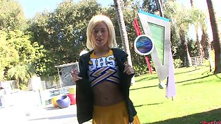 Compilation of backstage videos with sexy cheerleaders undressing