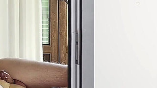 Husband Caught His Cheating Wife and Jerked off Secretly While Watching