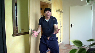 Two hot MILFS in action. One in the office and the other one in the kitchen of the restaurant 2 scenes in 1