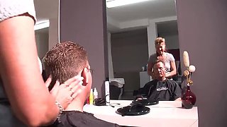 Horny German Hairdresser Petra Wegat Fucks Customer Hard After Titty Fuck and Blowjob