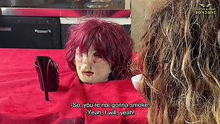 Humiliating the Powerless Slave at the Dining Table (223)