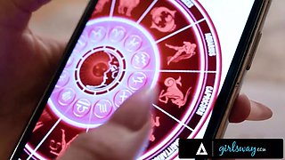 Girlsway - horny Ryan Reid makes fun of maddy may's lust for horoscopes to get what she wants