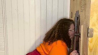 Glory Hole Blowjobs and Brunettes