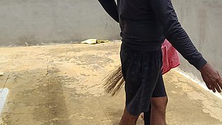 House Maid Roleplay and Fucking with Supervisor with Owner