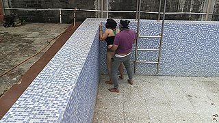 Indian Telugu Romantic Couple Enjoying Sucking Doggy Style Hard-core Fucking in Swimming Pool Telugu-fuckers