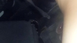 Cuckold husband leaves his wife alone with bbc fucking in the car and the outside waiting