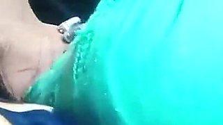 Kissing and Pressing Boobs of Girlfriend
