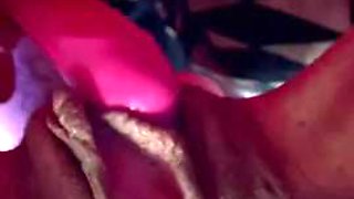 Getting pounded by hard cock with DP glass toy