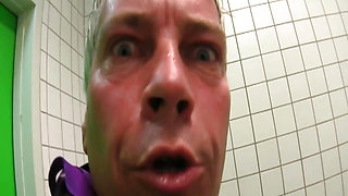 Horny Fuck in a Public Toilet