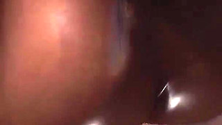 Hot sex in glory hole room! Masked man bangs rough sexy ebony