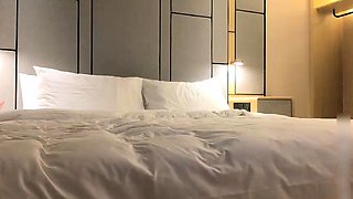 Japanese teen teases pussy with toys and cock