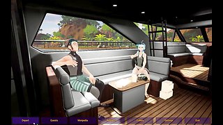 Futanari adventure in Sapphire Safari featuring big booty and cute anime monster chicks photoshoot