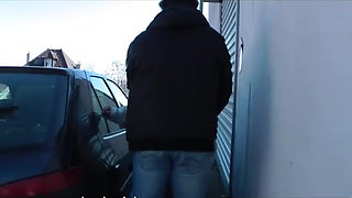 Mature French woman cheating on her cuckold husband and fucked by a big black cock