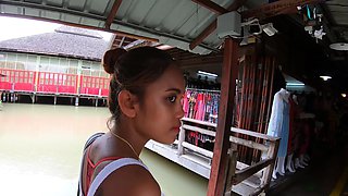 Zipline fun and hot sex at home after