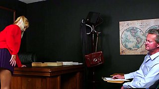 Upskirt student voyeur teasing teacher