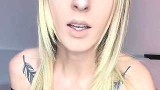 Blonde teen Sierras first erotic masturbation video
