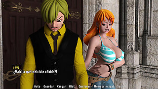 Sanji Fantasy Toon Adventure - Traveling to Another Dimension with a Hot Boss and the Beautiful Raven Appears