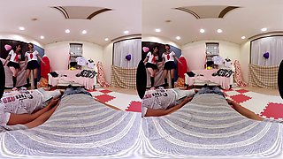Schoolgirl Blowjob Relaxation Club; Threesome Oral Pov