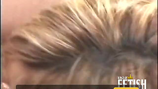 Two blonde babes anal fucked in hot threesome