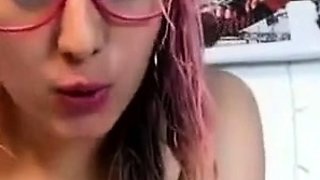 Big-Titted Amateur's Webcam Solo